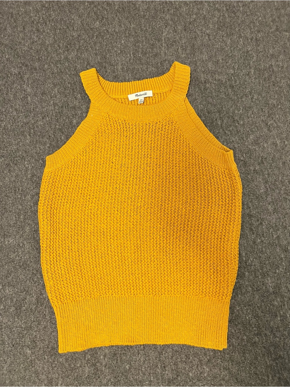 Madewell Mustard Yellow Knit Tank